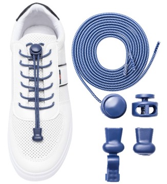 SZNUROWADŁA BEZ WIĄZANIA ELASTYCZNE DZIECI SPORT DO BIEGANIA ZACISKOWE 2SZT