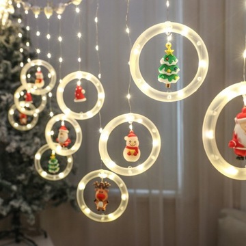 LAMPKI CHOINKOWE 300cm 10 led ZEW/WEW BIAŁE CIEPŁE
