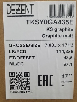 4× DISK HLINÍK DIESEL 7.0" X 17" 5X114.3 ET 43,5