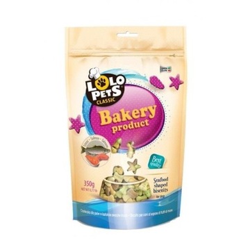 LOLO PETS CHRUPIĄCE CIASTKA Z ŁOSOSIEM PSA 350g