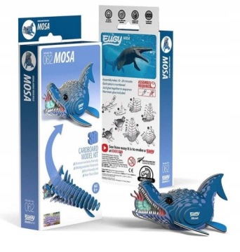 Prostorová skládačka Dinosaurus Mozazaurus k sestavení pro děti Handmade