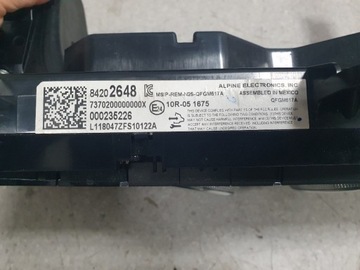 CAMARO 2016- ŘÍZENÍ VENTILACE PANEL KLIMATIZACE 84202648