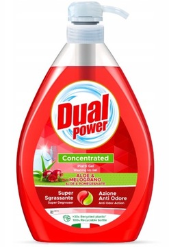 Dual Power Płyn do Naczyń Aloe Granat 1l WŁOCHY