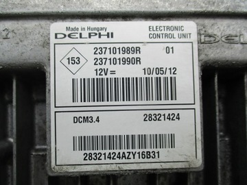CLIO MODUL JEDNOTKA ŘÍZENÍ MOTORU 237101989R
