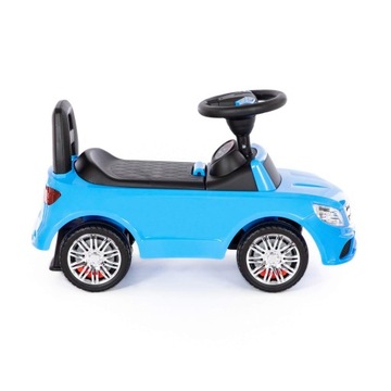 Синий детский автомобиль Ride-On со звуком. Отличный ПОДАРОК ​​на РОЖДЕСТВО.