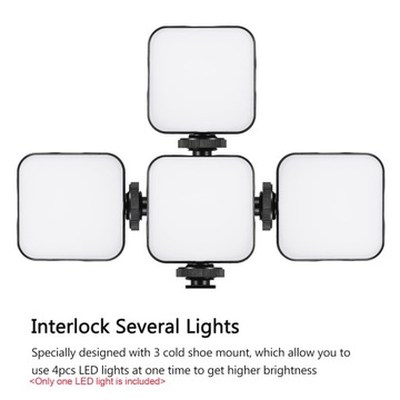 Andoer Mini LED Video Light Photography Fill-in