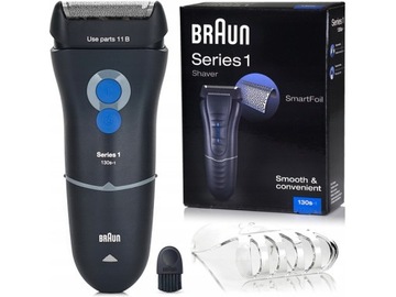 BRAUN 130s SERIES 1 GOLARKA + TRYMER PRZEWODOWA DO STRZYŻENIA WŁOSÓW BRODY