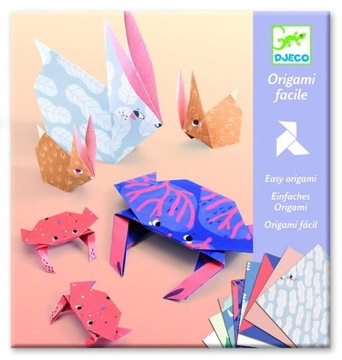 DJECO Zestaw Origami Zwierzęta Family Rodziny