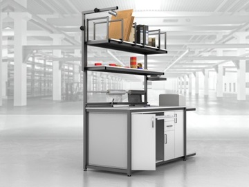 Верстак упаковочный 200x80x210/230см Art