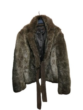 Futro damskie futerko sztuczne ZARA glamour 38 M
