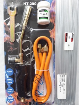Zestaw do lutowania aluminium PALNIK PASTA LUT alu