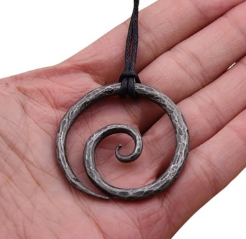 Wisiorek wiking Spiralny symbol Spirala Amulet Wiking Celtycki
