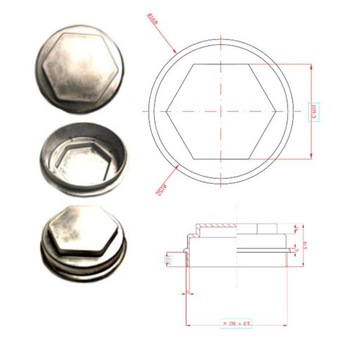 KOŁPAK PIASTY SMB M156X2,5 FI152 AJA0577001
