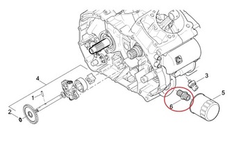 ПЕРЕХОДНИК МАСЛЯНОГО ФИЛЬТРА HARLEY-DAVIDSON XG