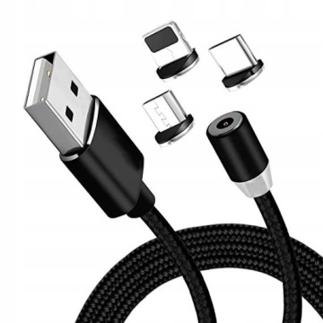 МАГНИТНЫЙ КАБЕЛЬ 3в1 MICRO TYPE-C USB-C к IPHONE