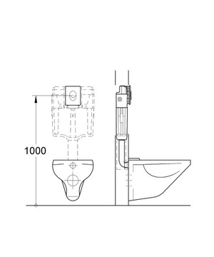 КНОПКА Смыва для унитаза GROHE SKATE AIR, БЕЛАЯ