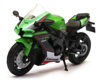Гонщик Kawasaki Ніндзя ZX-10R модель металева 1:18 WELLY 2021
