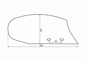 KUHN HUARD Отваловый скиммер ЛЕВЫЙ 618105 iQ
