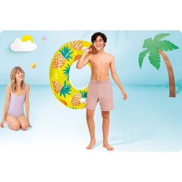 INTEX 56261 Надувное кольцо тропическое 107 см
