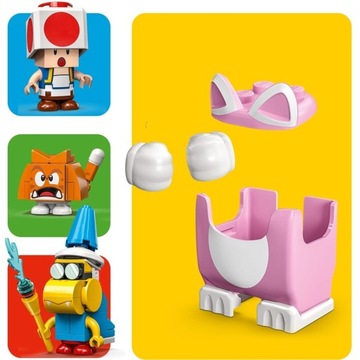 LEGO SUPER MARIO 71407 КОТ ПЕРСИК И ЛЕДОВАЯ БАШНЯ