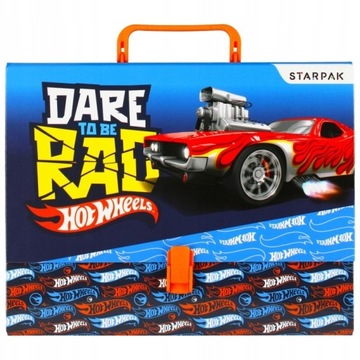 Teczka Z RĄCZKĄ A4 HOT WHEELS AUTO WYŚCIGÓWKA 5CM STARPAK