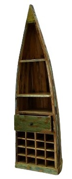 REGAŁ ŁÓDKA drewno recyklingowe SPIRIT 205 cm