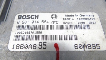 JEDNOTKA ŘÍZENÍ MITSUBISHI GRANDIS 2.0 DID 0281014584 1860A895