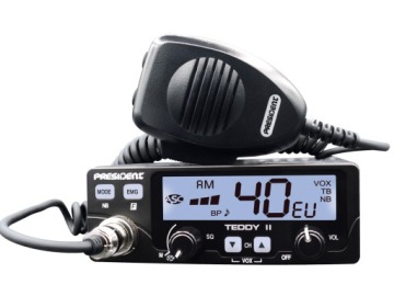 CB RADIO PRESIDENT TEDDY II 2 ASC VOX 12 В ПАЯНАЯ ВИЛКА ПРИЖИГАЛИ X6Y