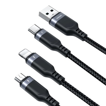 Многофункциональный кабель серии Joyroom 3-в-1 S-1T3018A18 Lightning USB-C micro USB