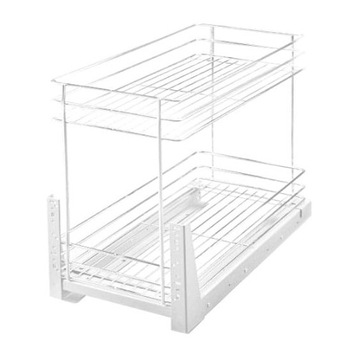 KOSZ CARGO 2 PÓŁKI W-2311 30CM DOCIĄG BIAŁY