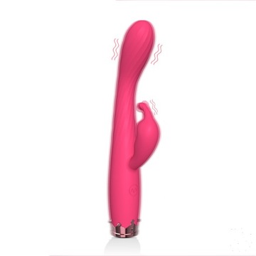 Podwójny wibrator pun-Rose red