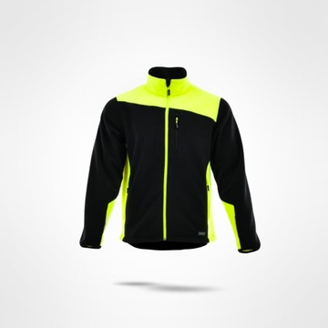 ФЛИСОВАЯ КУРТКА NEOFLEX ИЗ ТОЛСТОГО РАБОЧЕГО ФЛИСА ТЕПЛАЯ БЕЗОПАСНАЯ СВЕТООТРАЖАЮЩАЯ ТОЛСТОВКА размер M