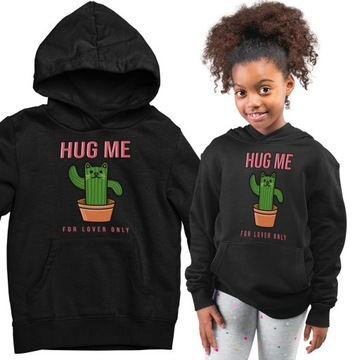 BLUZA DZIECIĘCA HUG ME PRZYTUL MNIE Z KAPTUREM