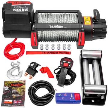 WYCIĄGARKA WCIĄGARKA 13500lb TITANIUM ARCTICA 12V