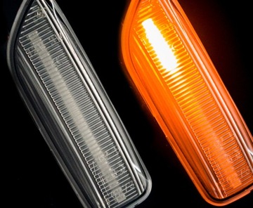 DYNAMICZNE LED LAMPKI KIERUNKOWSKAZY VOLVO S60 S80 V70 WHITE 12LED IP67 10W