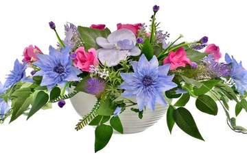 КОМПОЗИЦИЯ КЛАДБИЩЕ ДЕКРЕАЦИЯ ЦВЕТЫ ИСКУССТВЕННЫЕ ЛИСТЬЯ РОЗА ОРХИДЕЯ