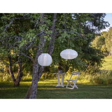 Садовый шар-фонарик на солнечных батареях.