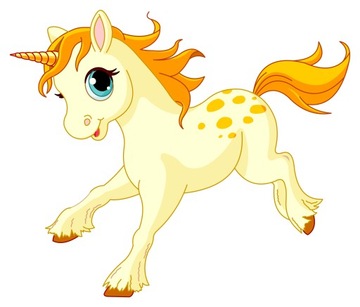 NAKLEJKA NA OKNO MEBLE LUSTRO JEDNOROŻEC PONY KUCE