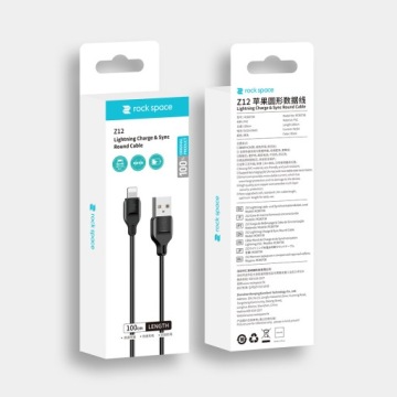 ROCK CABLE LIGHTNING CABLE для ЗАРЯДКИ IPHONE 8 X XS XR 11 12 13 14 Pro