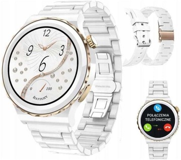 SMARTWATCH DAMSKI GT3 ROZMOWY CIŚNIENIE TĘTNO MENU