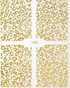 Naklejki samoprzylepne do paznokci 1348 ZŁOTO HOLO