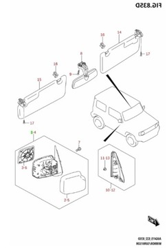 SUZUKI JIMNY 2018 - ZRCÁTKO PRAVÉ