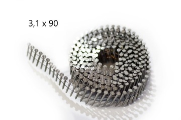 GWOŹDZIE BĘBNOWE/ koletowane 3,1x90 - 4050szt