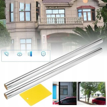 ФОЛЬГА ДЛЯ ОКОННОГО ЗЕРКАЛА ДЛЯ СТЕКЛА RAKLA 150х60см 2ШТ.