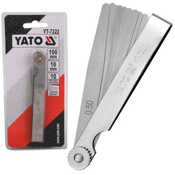 Щуп YATO 100 мм 10 ЛЕЗВИЙ 0,05-0,5 мм