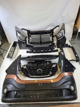PRZÓD ZDERZAK CHŁODNICE ATRAPA LAMPY NISSAN NV300
