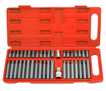 НАБОР КЛЮЧЕВЫХ КЛЮЧЕЙ TORX IMBUS С ФЛАЙНАМИ, 40 шт. НАСАДКИ P