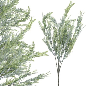 SZTUCZNE LIŚCIE GĘSTE 37 cm GAŁĄZKA ZIELONA STROIK FLORET DODATEK KWIATY