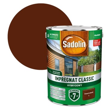 SADOLIN CLASSIC IMPREGNAT 0,75L ORZECH WŁOSKI