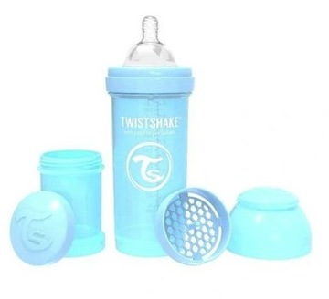 TWISTSHAKE BUTELKA ANTYKOLKOWA NIEBIESKA 260ML 2M+
